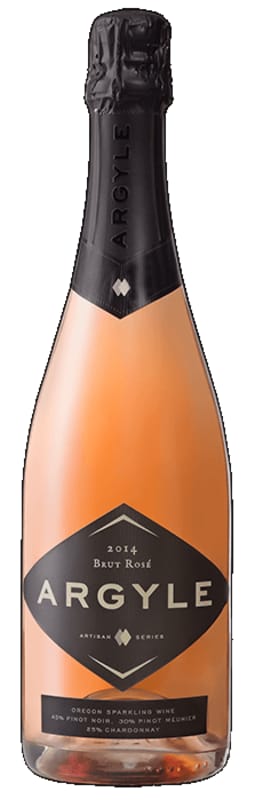 Argyle Vintage Brut Rose 2014 Front Bottle Shot