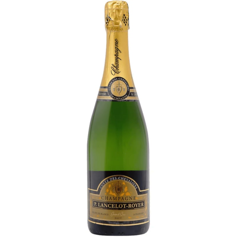 Lancelot-Royer Blancs de Blancs Grand Cru Brut Nature Cuvee des Chevaliers Front Bottle Shot