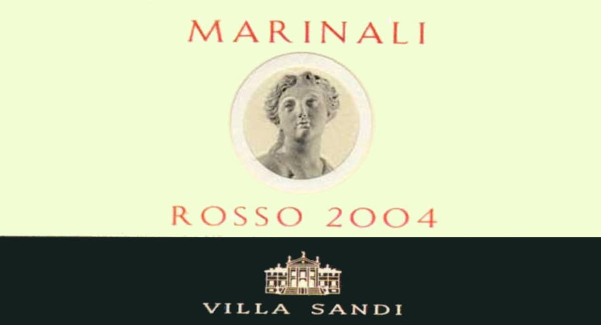 Villa Sandi Marinali Rosso 2004 Front Label