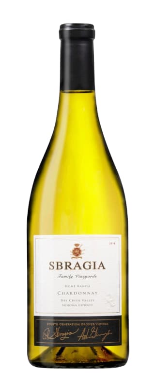 Sbragia Home Ranch Chardonnay 2018 Front Bottle Shot