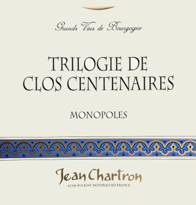 Domaine Jean Chartron Trilogie Centenaires Monopole (1.5 Liter Magnum) 2017 Front Label