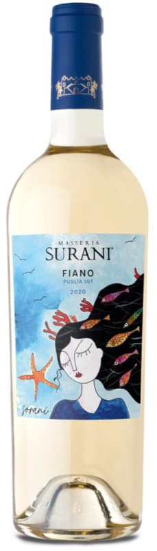 Masseria Surani Fiano 2020 Front Bottle Shot
