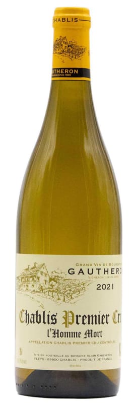 Alain Gautheron Chablis L'Homme Mort Premier Cru 2021 Front Bottle Shot