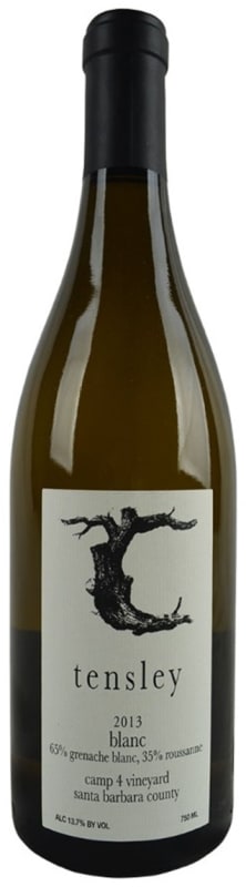 Tensley Blanc 2013 Front Bottle Shot