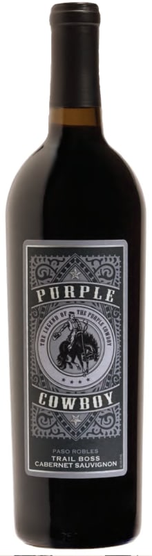Purple Cowboy Trail Boss Cabernet Sauvignon 2016 Front Bottle Shot