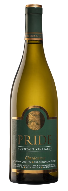 Pride Mountain Vineyards Chardonnay 2018 Front Bottle Shot
