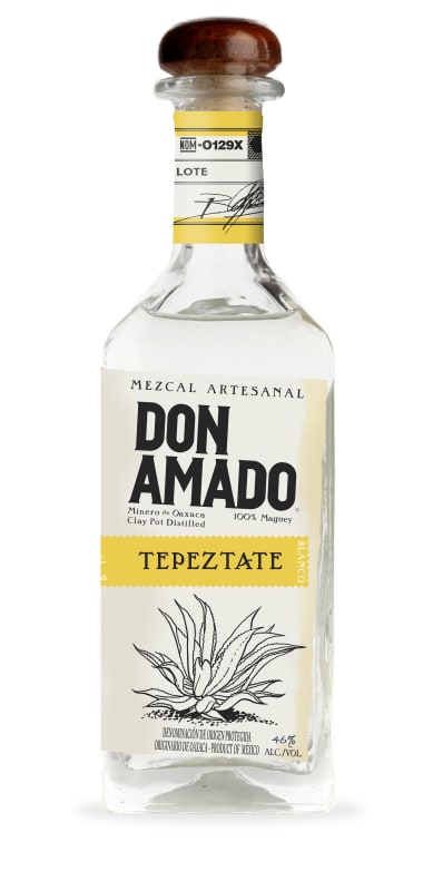 Don Amado Tepeztate Mezcal (375ML half-bottle) Front Bottle Shot