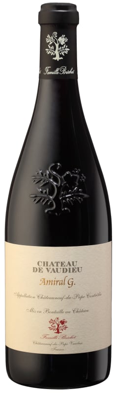 Chateau de Vaudieu Chateauneuf-du-Pape Amiral G 2018 Front Bottle Shot