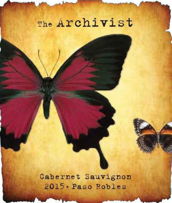The Archivist Paso Robles Cabernet Sauvignon 2013 Front Label