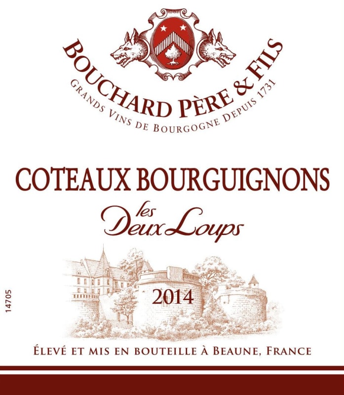 Bouchard Pere & Fils Coteaux Bourguignons Les Deux Loups Blanc 2014 Front Label