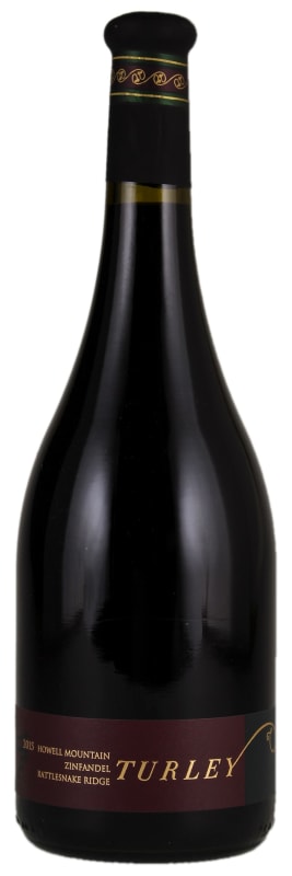 Turley Rattlesnake Ridge Zinfandel 2015 Front Bottle Shot