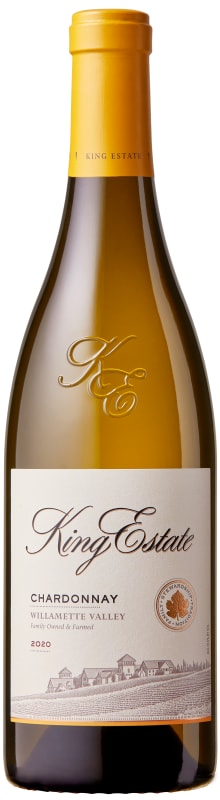 King Estate Willamette Valley Chardonnay 2020 Front Bottle Shot