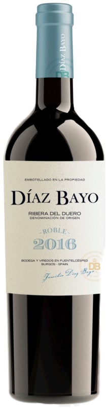 Bodegas Diaz Bayo Roble 2016 Front Bottle Shot