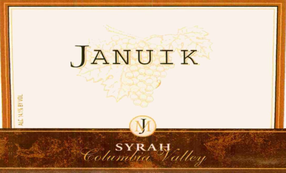 Januik Winery Columbia Valley Syrah 2008 Front Label