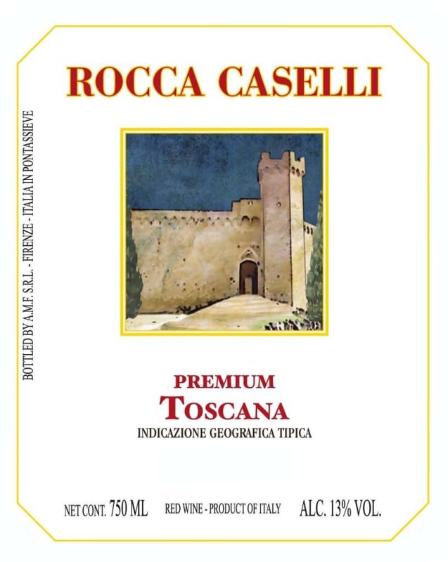 Rocca Caselli Premium 2013 Front Label