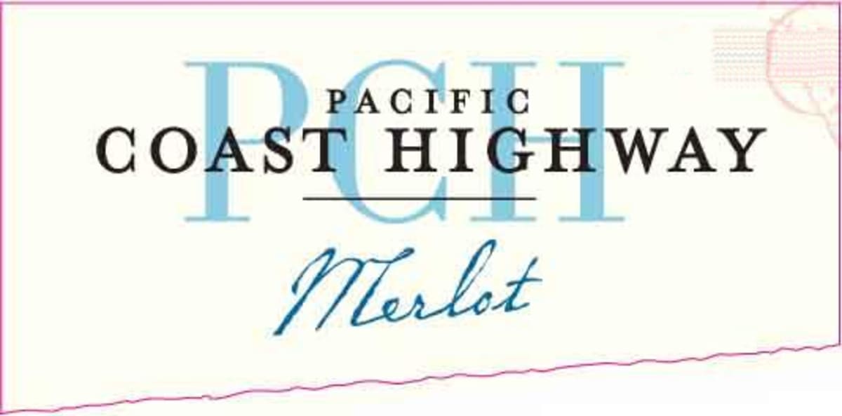 Pacific Coast Highway Merlot 2014 Front Label