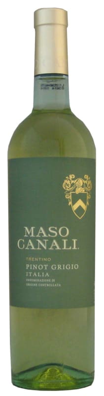 Maso Canali Pinot Grigio 2017 Front Bottle Shot