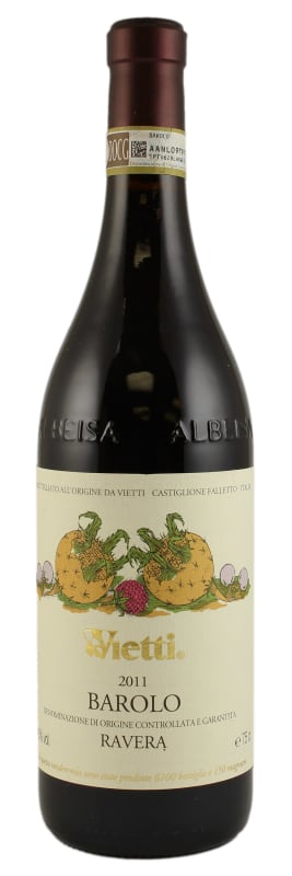 Vietti Barolo Ravera 2011 Front Bottle Shot