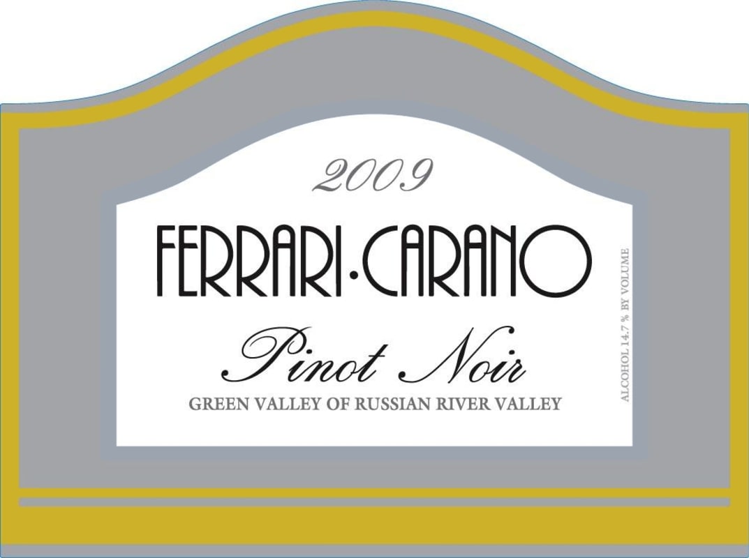 Ferrari-Carano Green Valley Pinot Noir 2009 Front Label