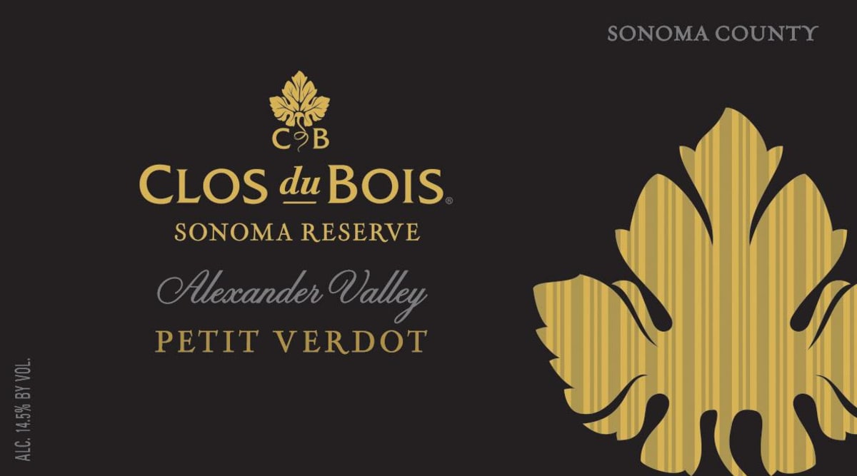 Clos du Bois Reserve Petit Verdot 2013 Front Label