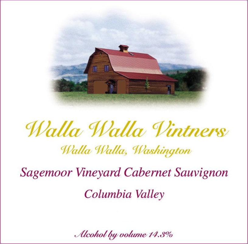 Walla Walla Vintners Sagemoor Vineyard Cabernet Sauvignon 2006 Front Label