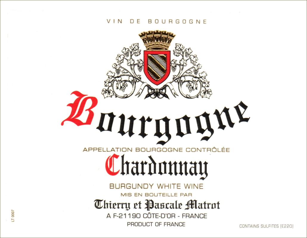 Domaine Matrot Bourgogne Chardonnay (375ML half-bottle) 2017 Front Label