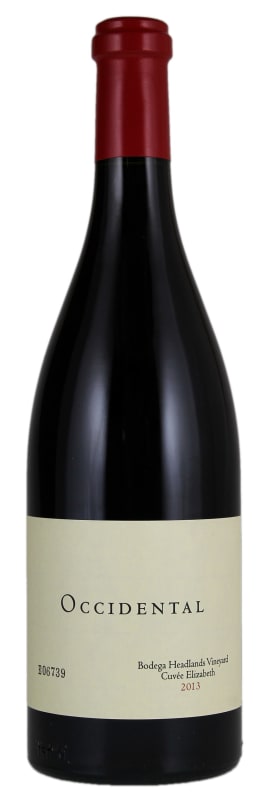 Occidental Bodega Headlands Cuvee Elizabeth Pinot Noir 2013 Front Bottle Shot