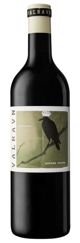 Valravn Sonoma Zinfandel 2019 Front Bottle Shot