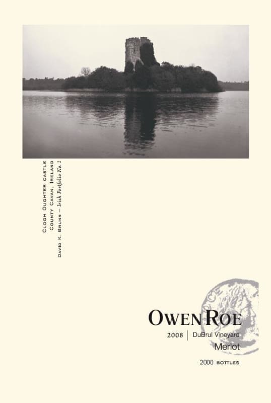 Owen Roe DuBrul Vineyard Merlot 2008 Front Label
