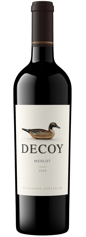 Decoy Merlot 2023 Front Bottle Shot