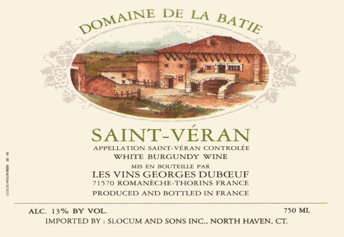 Duboeuf Saint-Veran Domaine de La Batie 2004 Front Label