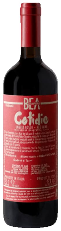 Paolo Bea Cotidie Rosso 2021 Front Bottle Shot