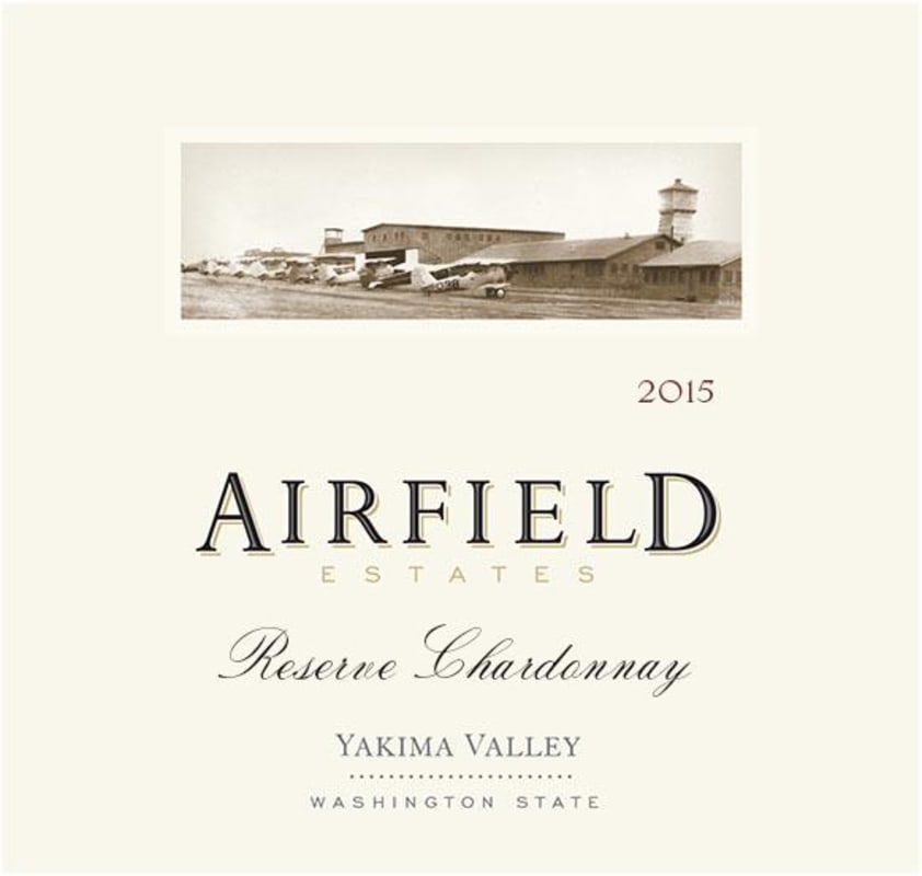 Airfield Estate Reserve Chardonnay 2015 Front Label