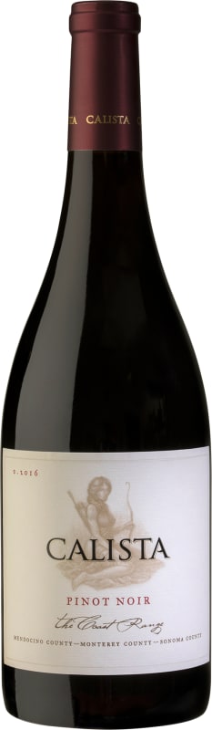 Calista Coast Range Pinot Noir 2016 Front Bottle Shot