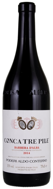 Aldo Conterno Conca Tre Pile Barbera d'Alba 2014 Front Bottle Shot