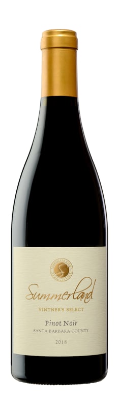Summerland Santa Barbara Vintner's Select Pinot Noir 2018 Front Bottle Shot
