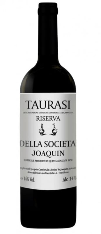 Joaquin Della Societa Taurasi Riserva 2014 Front Bottle Shot