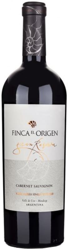 Finca El Origen Gran Reserva Cabernet Sauvignon 2013 Front Bottle Shot