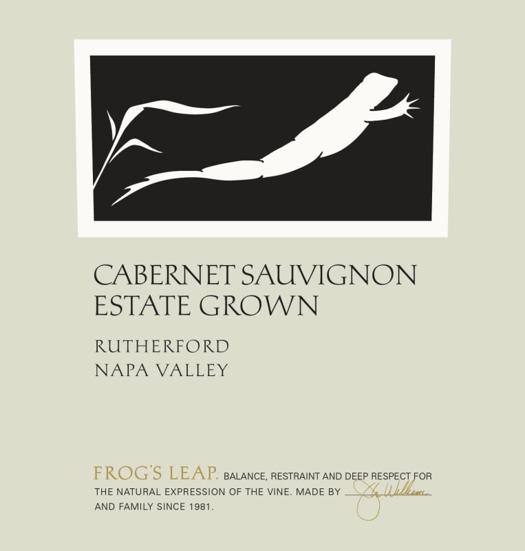 Frog's Leap Estate Grown Cabernet Sauvignon (1.5 Liter Magnum) 2019 Front Label