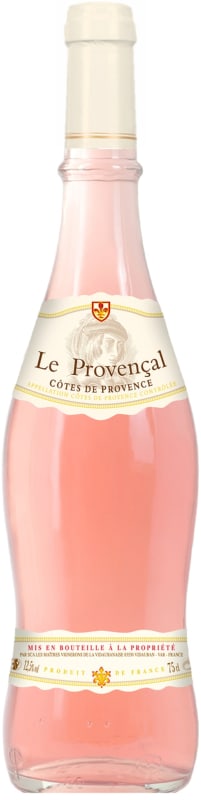La Vidaubanaise Le Provencal Cotes de Provence Rose 2021 Front Bottle Shot