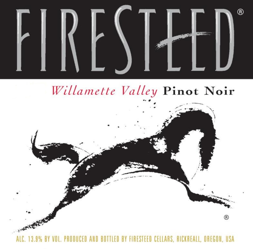 Firesteed Willamette Valley Pinot Noir 2013 Front Label