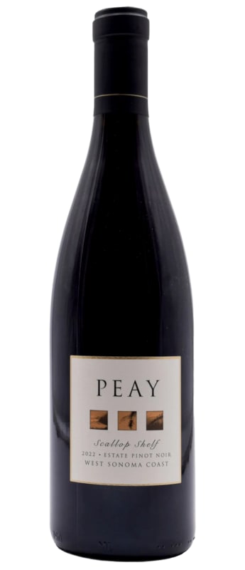 Peay Vineyards Scallop Shelf Estate Pinot Noir 2022 Front Bottle Shot