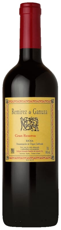 Remirez de Ganuza Rioja Gran Reserva 2005 Front Bottle Shot