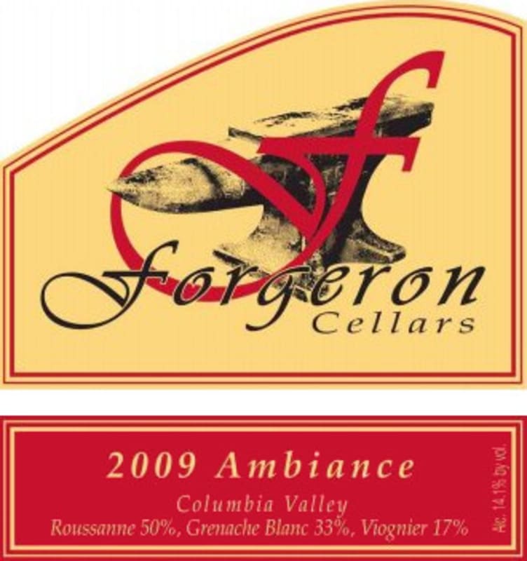 Forgeron Ambiance White 2009 Front Label