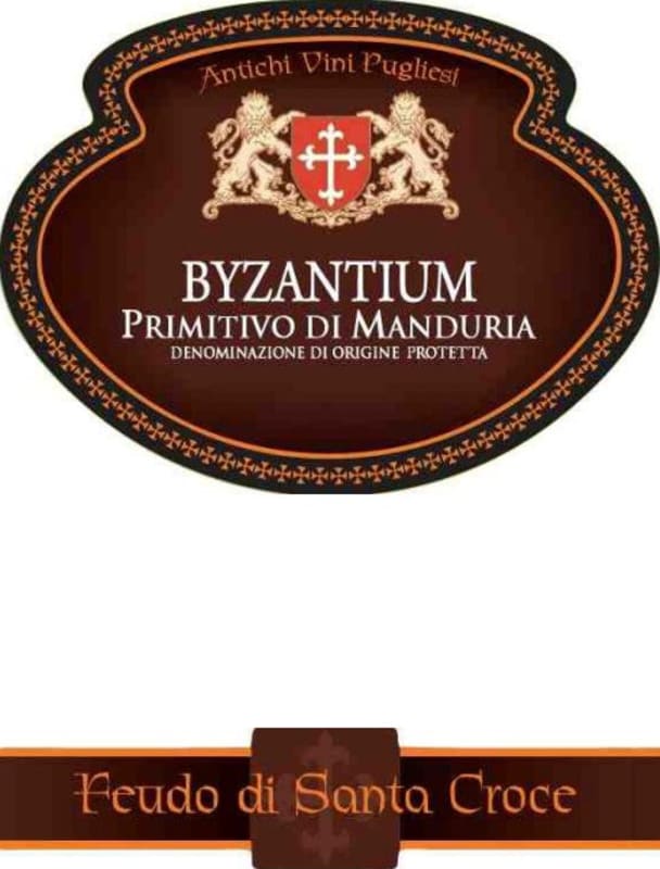 Feudo di Santa Croce Primitivo di Manduria Byzantium 2015 Front Label