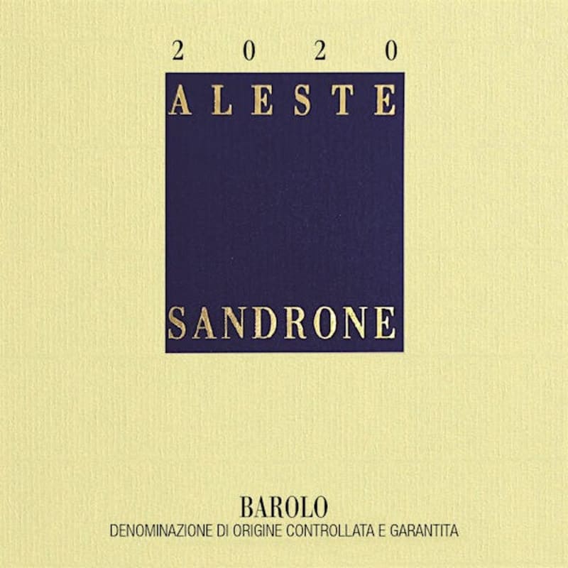 Sandrone Barolo Aleste (1.5 Liter Magnum) 2020 Front Label