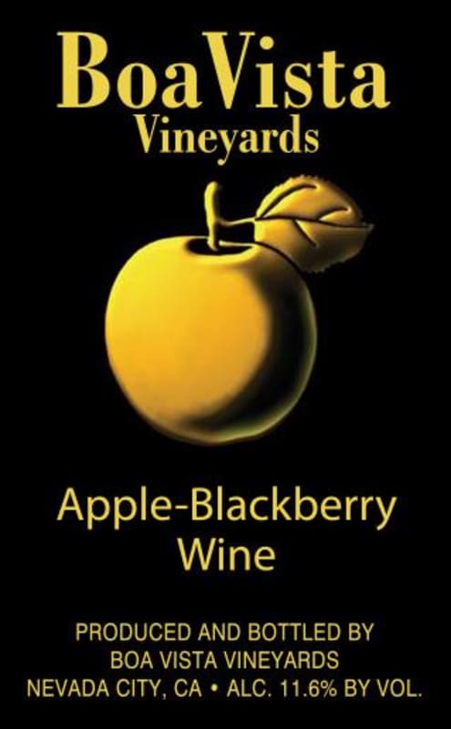 Boa Vista Orchards Apple Blackberry Front Label