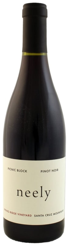 Neely Spring Ridge Vineyard Picnic Block Pinot Noir 2015 Front Bottle Shot