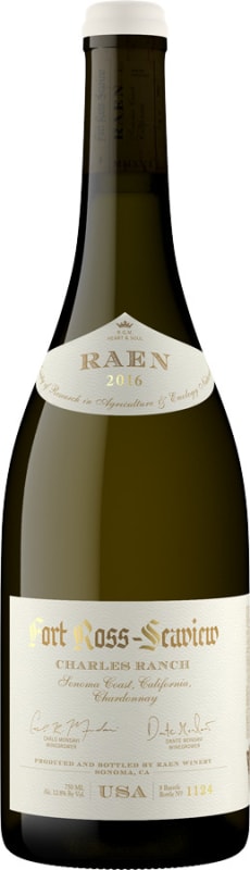 RAEN Charles Ranch Vineyard Chardonnay 2016 Front Bottle Shot