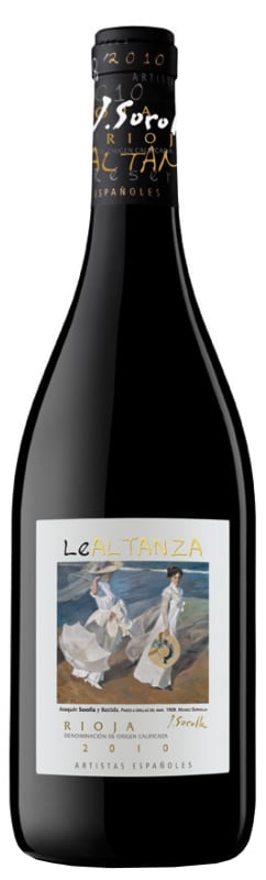 Bodegas Altanza Sorolla 2010 Front Bottle Shot